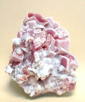 Rhodochrosite with Quartz.