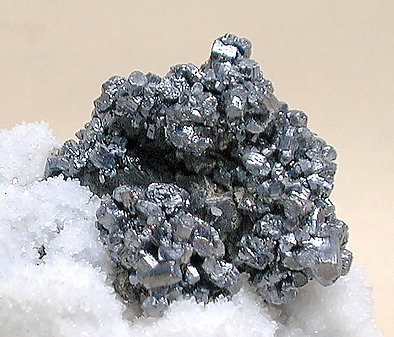 Stephanite with Calcite. 