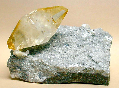 Calcite doubly terminated.