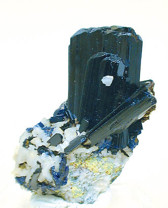 Azurite on Dolomite. 