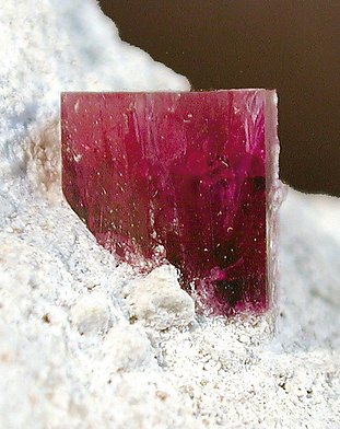 Beryl (variety red beryl). 