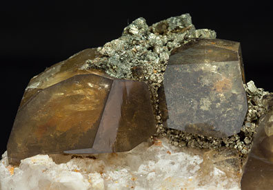 Baryte with Pyrite and Quartz. 