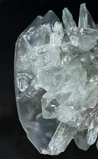 Quartz with inclusions. 