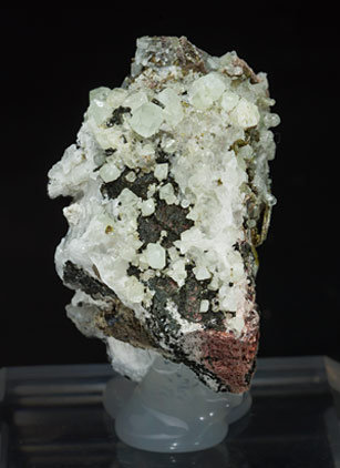 Scheelite with Andradite, Epidote and Chlorite. Rear