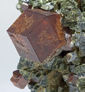 Andradite with Hedenbergite. 