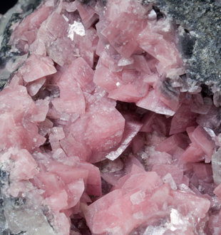 Rhodochrosite with Alabandite. 