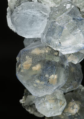 Fluorite and Calcite-Dolomite on Quartz. 