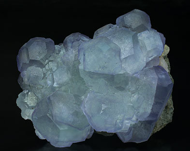 Fluorite with Quartz. Front