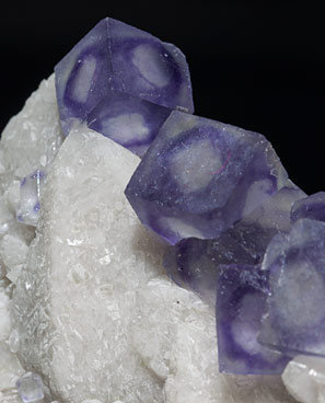 Fluorite with Quartz. 