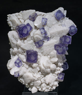 Fluorite with Quartz.