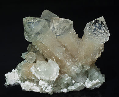 Mineral Specimen: Quartz with inclusions Chlorite, Calcite-Dolomite and ...