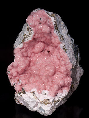 Rhodochrosite with Shigaite. 