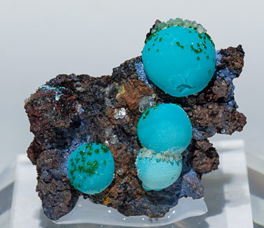 Chrysocolla with Malachite.