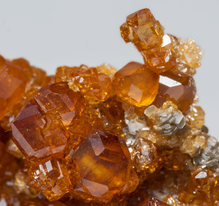 Grossular (variety hessonite) with Clinochlore. 