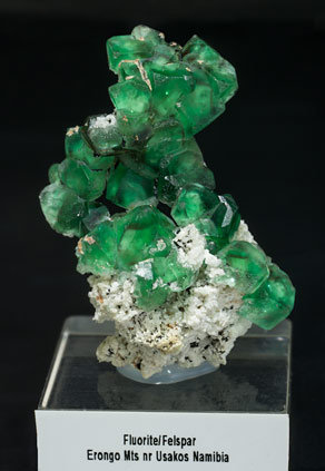 Fluorite with Feldspar. 