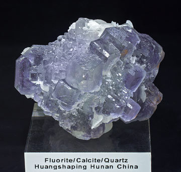 Fluorite with Calcite.