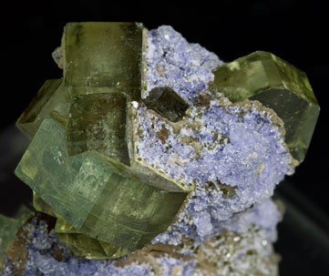 Fluorite with Fluorapatite, Arsenopyrite and Muscovite. 