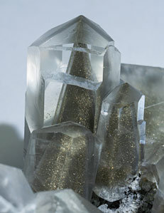 Calcite with Pyrite. 