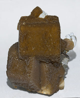 Siderite with Quartz and Arsenopyrite.