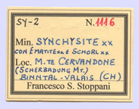Synchisita-(Ce) con Albita, Hematites y Chorlo