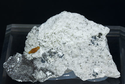 Synchisite-(Ce) with Albite, Hematite and Schorl. 