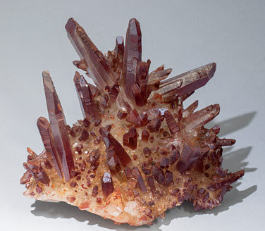 Quartz (variety red quartz).