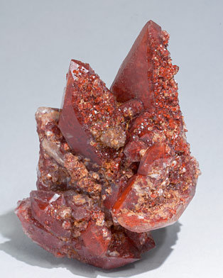 Quartz (variety red quartz).