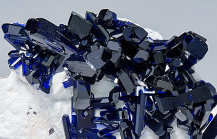 Azurite with Dickite. 