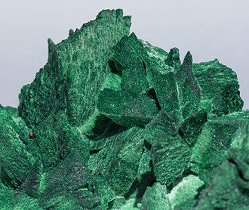 Malachite after Azurite. 