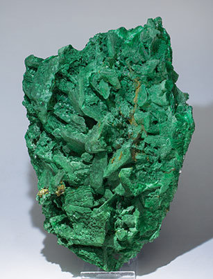 Tangeite with Malachite after Azurite. 