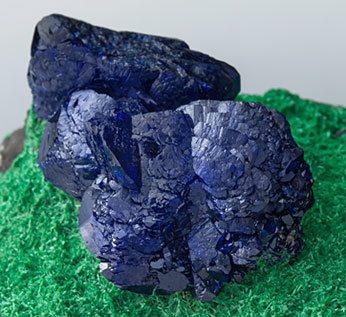 Azurite with Malachite. 