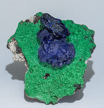 Azurite with Malachite. 