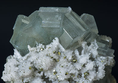 Fluorapatite with Quartz and Pyrite. 