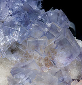 Fluorite with Quartz. 