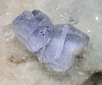 Fluorite with Quartz. 