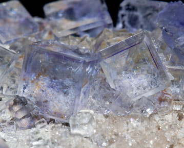 Fluorite with Quartz. 