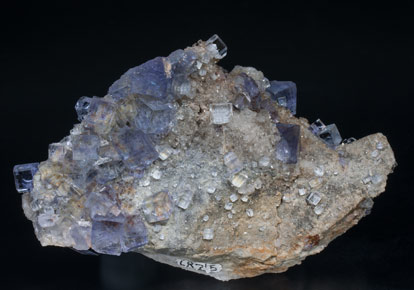 Fluorite with Quartz.