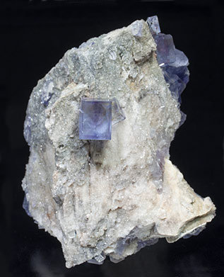 Fluorite with Quartz.