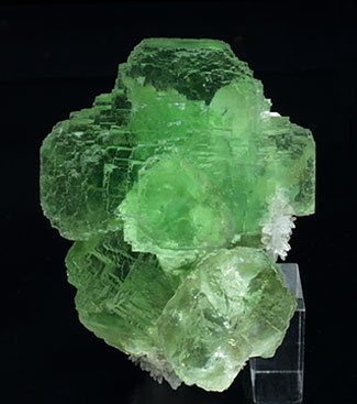 Fluorite with Quartz. Side