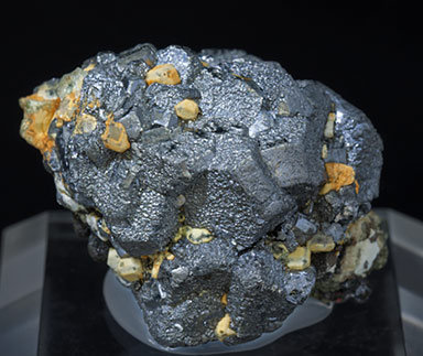 Galena with Pyrite and Calcite.