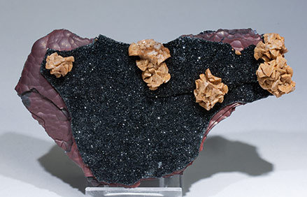 Dolomite with Hematite (kidney ore). 