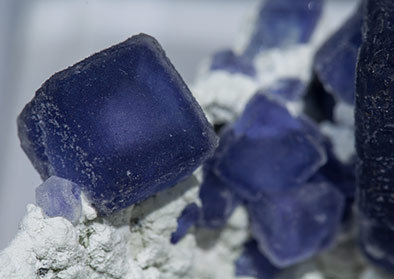 Fluorite with Muscovite and Dolomite. 