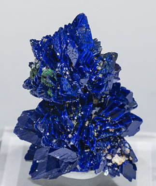 Azurite with Malachite and Baryte.