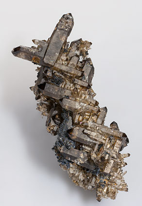 Quartz (variety smoky quartz). 