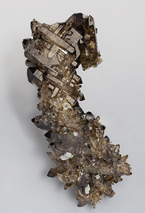 Quartz (variety smoky quartz). 