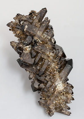 Quartz (variety smoky quartz). 