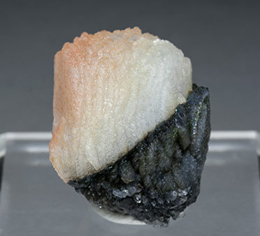 Calcite with Boulangerite inclusions. Rear