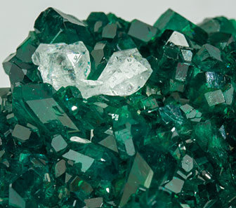 Dioptase with Cerussite. 