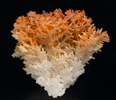 Chromium-rich Mimetite on Cerussite.