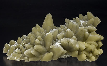 Smithsonite after Calcite and with Calcite. Side